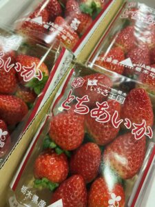 旬の彩り！栃木県産「とちあいか」の出荷が始まってまいりました！